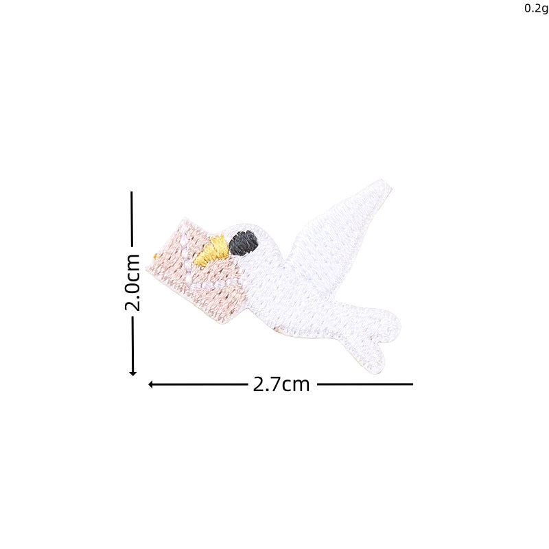 Wholesale Cute cartoon iron-on flower cherry embroidery patch